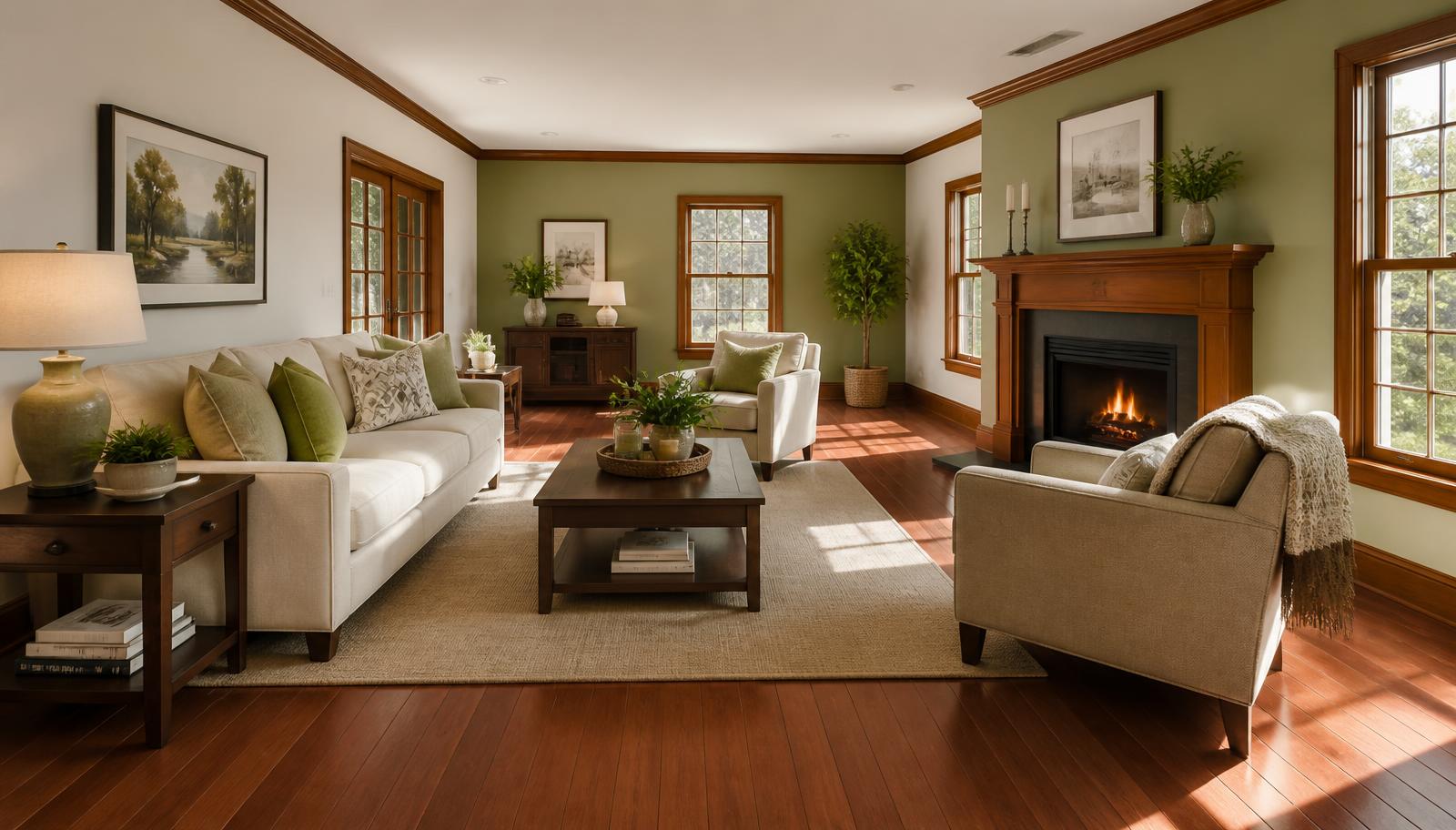 The Designer's Guide: Best Paint Colors for Rooms with Cherry Wood Floors and Trim
