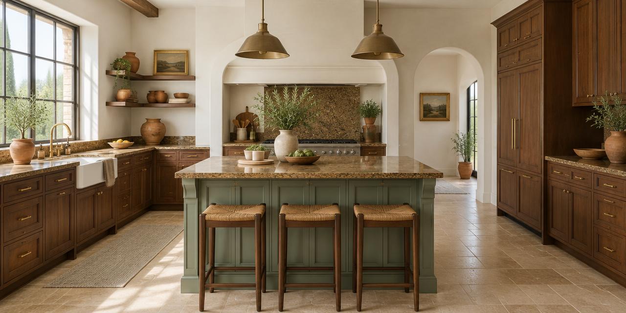 Color Palettes to Modernize a Tuscan Kitchen