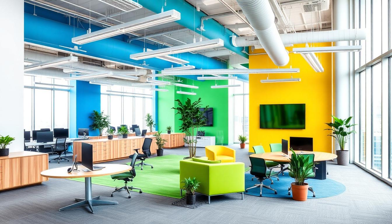 Office & Coworking Color Psychology: How Workspace Colors Influence Productivity, Creativity & Employee Wellbeing