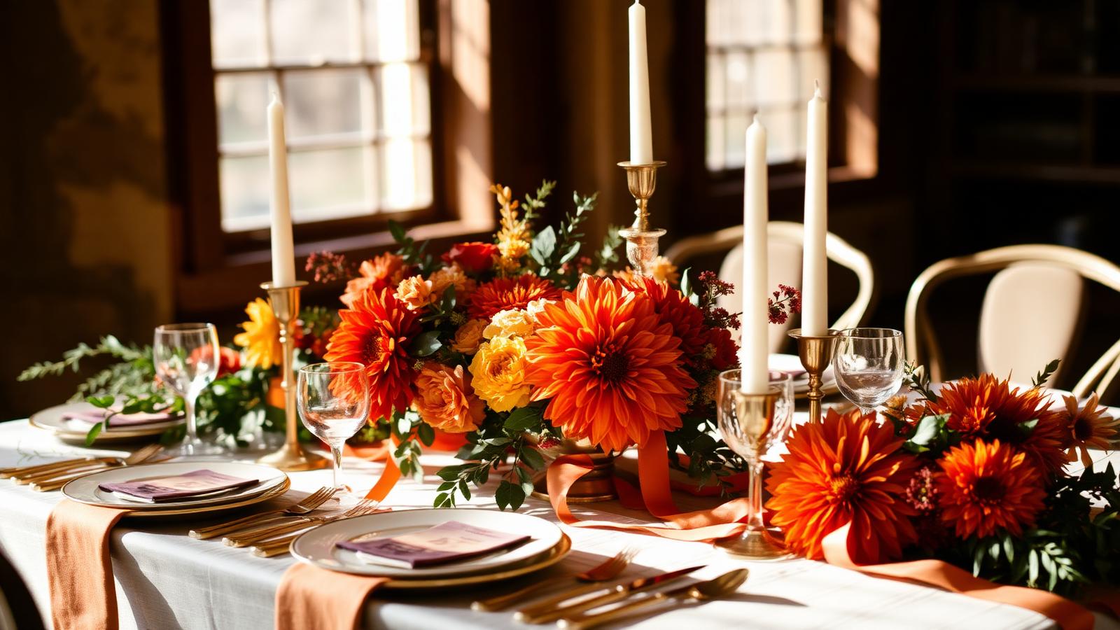The Perfect Persimmon Color Palette For An Unforgettable Autumn Wedding