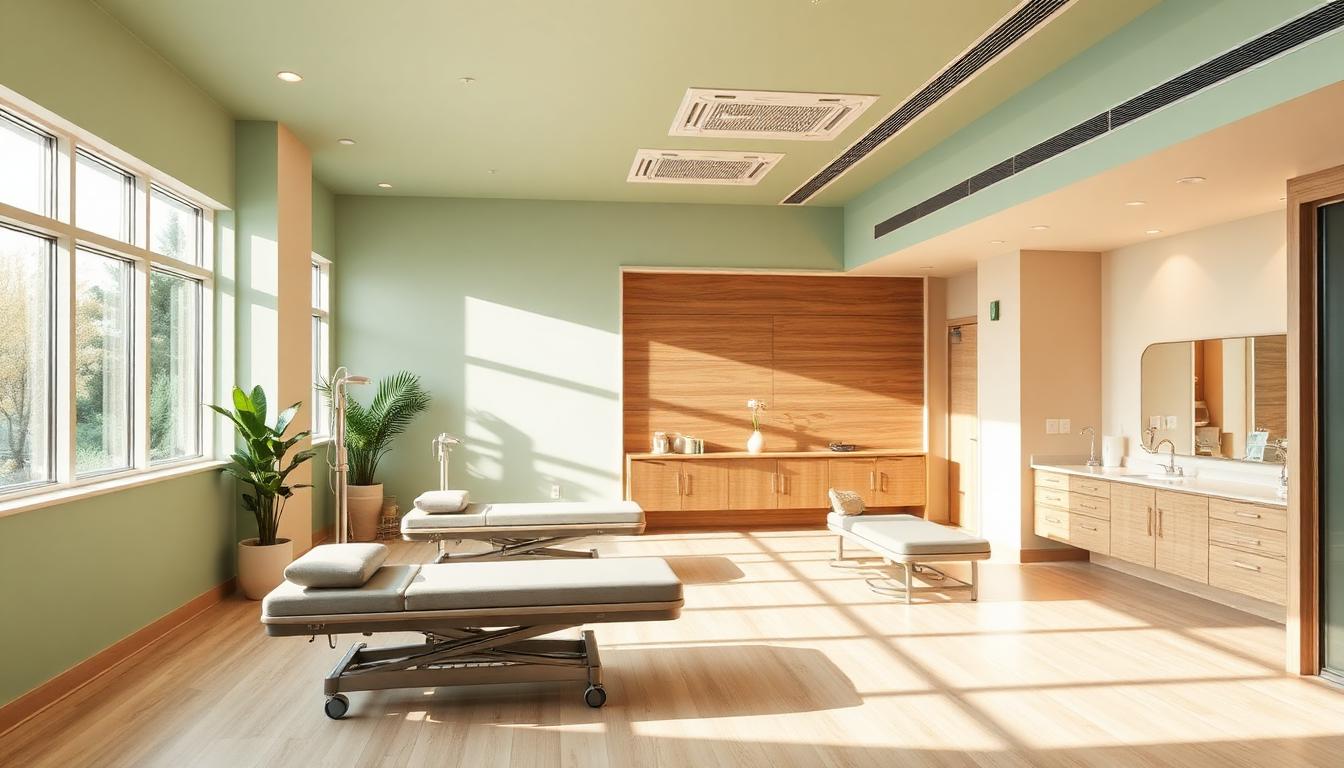 Rehabilitation Center & Recovery Facility Color Psychology: How Residential Treatment Colors, Physical Therapy Rooms & Transitional Living Spaces Support Patient Recovery Journeys