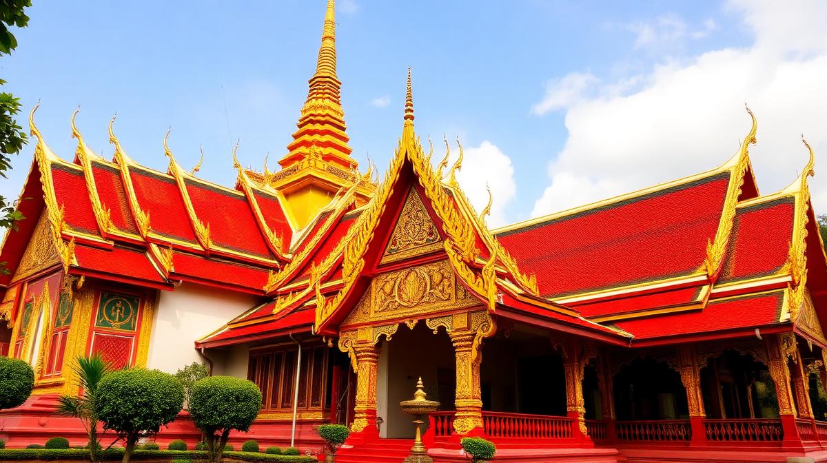 Thai Temple Colors: Sacred Gold, Red & Green in Buddhist Architecture