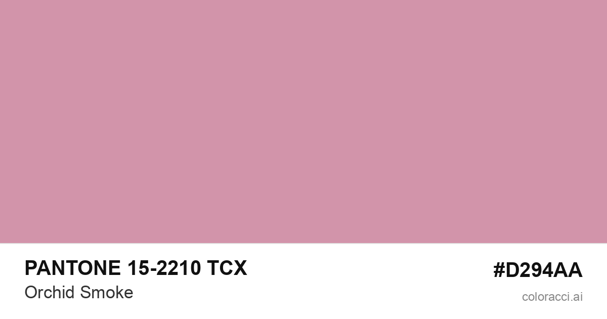 PANTONE 15-2210 TCX Orchid Smoke color swatch #D294AA