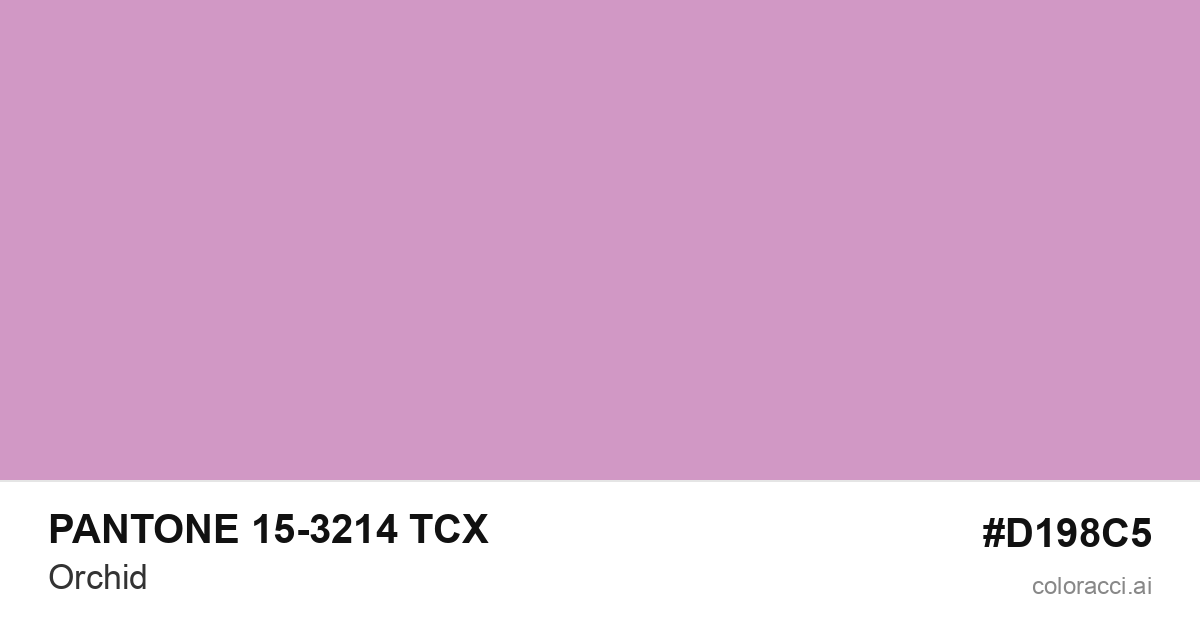 PANTONE 15-3214 TCX Orchid color swatch #D198C5