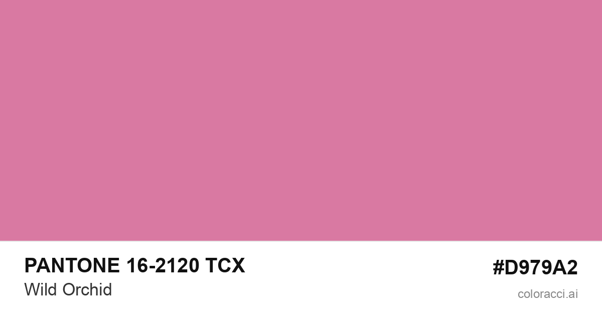 PANTONE 16-2120 TCX Wild Orchid color swatch #D979A2