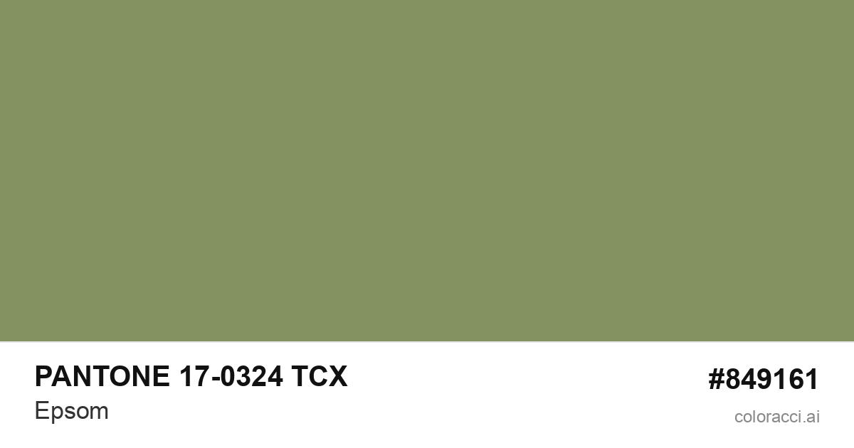 PANTONE 17-0324 TCX Epsom color swatch #849161